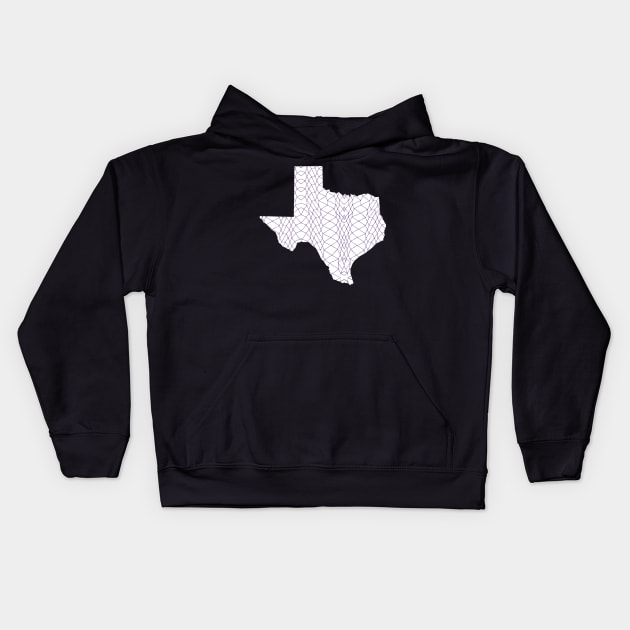 Texas Horned Frog Pattern Kids Hoodie by StadiumSquad